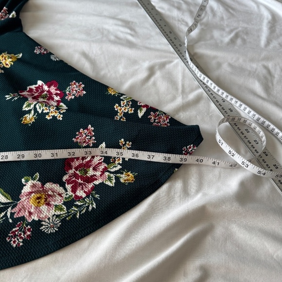 SMAK Parlour Women's Sleeveless Babydoll Collared Floral Print Dress Y2K Green S - Picture 13 of 14